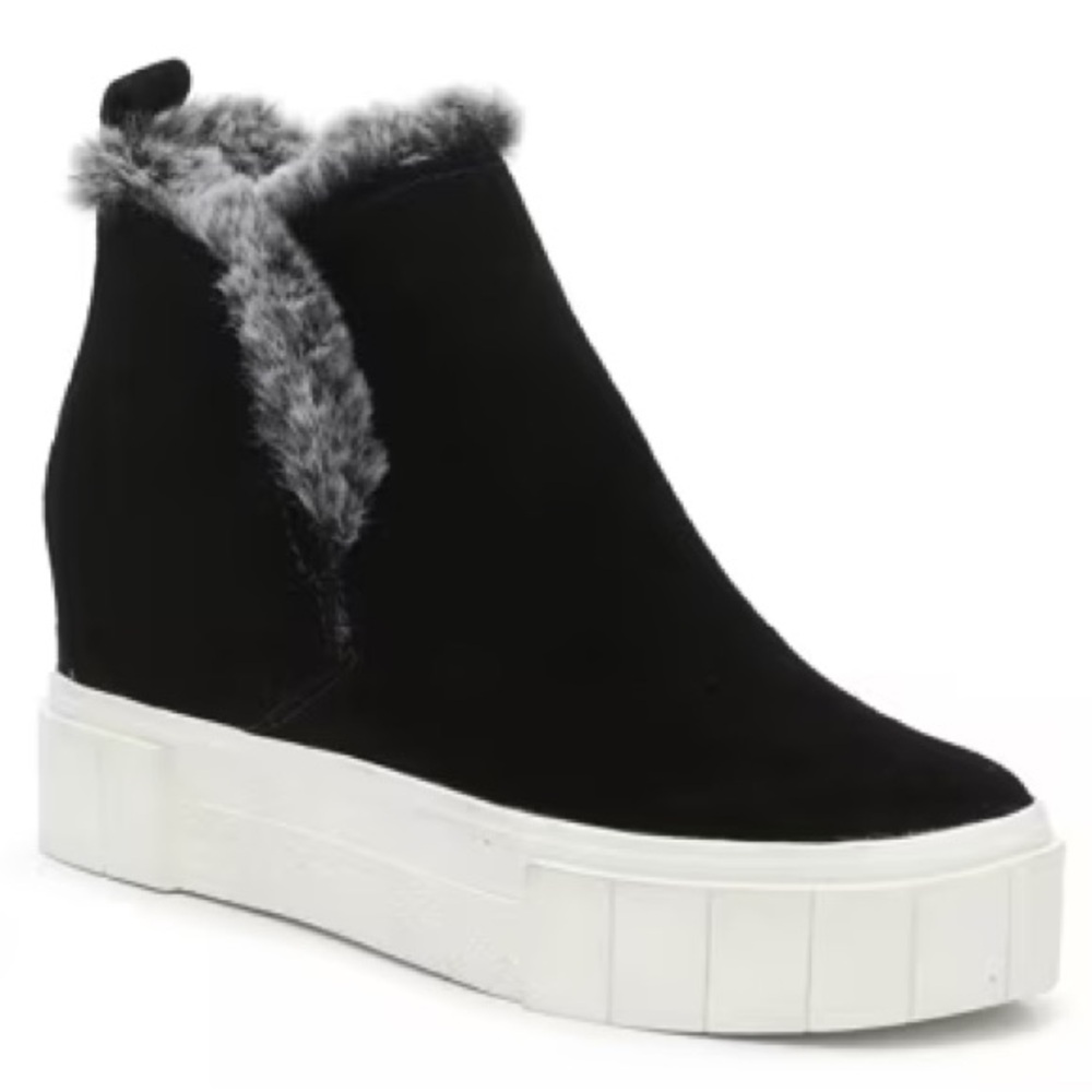 Dolce Vita Black Suede Zanza Platforms